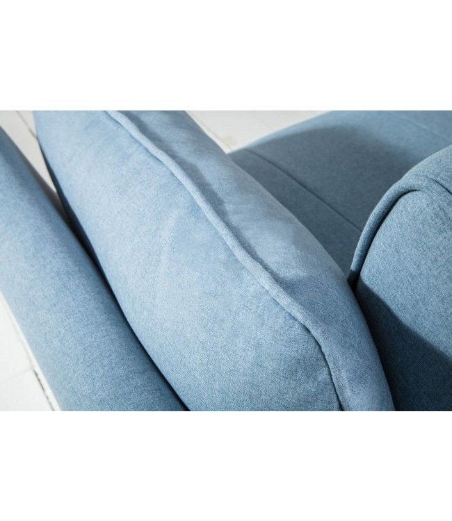 Invicta Interior Design slaapbank DIVANI 220cm lichtblauw bedfunctie 3-zitsbank Scandinavisch design - 40088