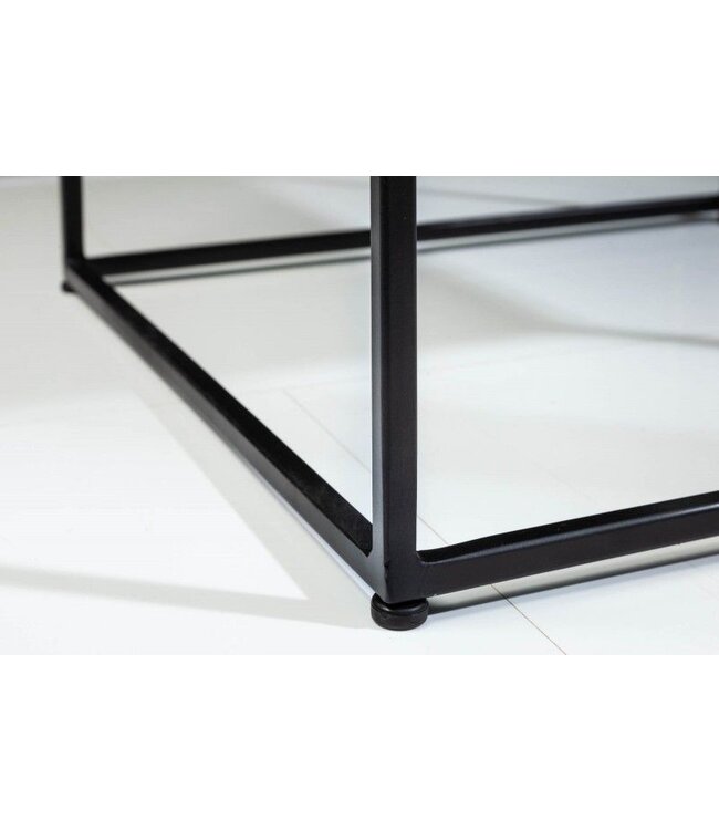 Invicta Interior Elegante salontafel ELEMENTS 50cm grijs met gepolijst marmeren blad - 40113