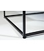 Invicta Interior Elegante salontafel ELEMENTS 50cm grijs met gepolijst marmeren blad - 40113