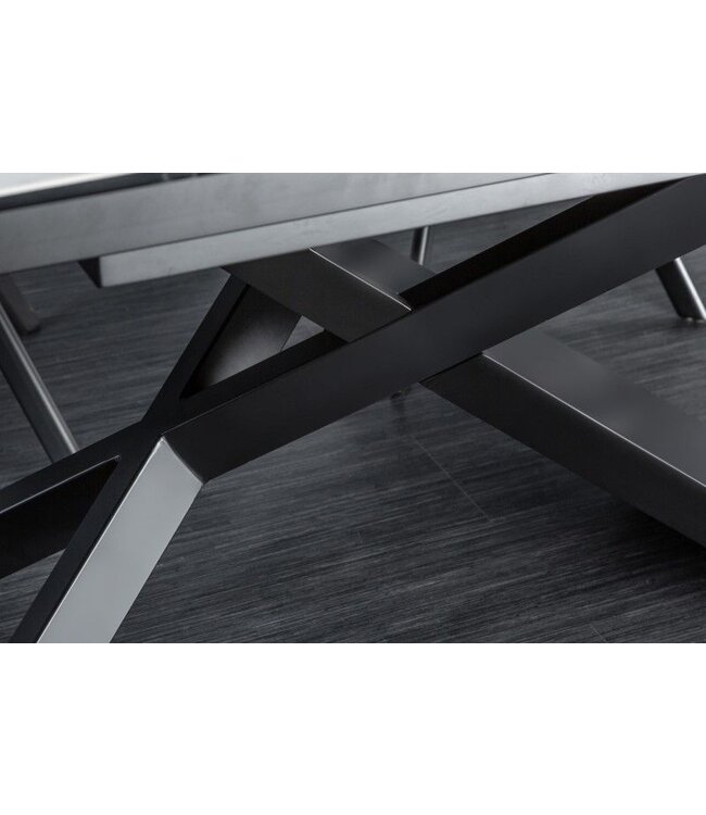 Invicta Interior Uitschuifbare eettafel EUPHORIA 180-220-260cm marmer wit keramiek gemaakt in Italie - 40122