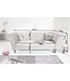 Invicta Interior Chesterfield Design 3-zits loungebank PARIS 225cm zilvergrijs fluweel 3-zits inclusief kussens - 40148