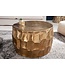 Invicta Interior Ronde salontafel ORGANIC ORIENT 70cm goud metaal gehamerd 3D ontwerp handgemaakt - 40225