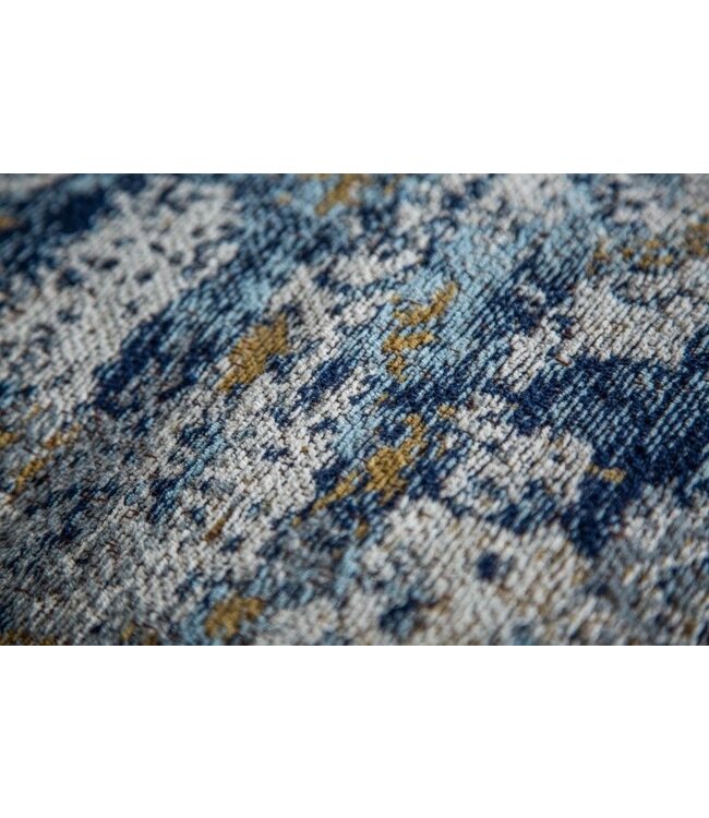 Invicta Interior Design vloerkussen XL ABSTRACT 70cm blauw beige zitpoef met abstract patroon - 40242