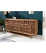 Invicta Interior Massief dressoir MARRAKESCH 160 cm mangohout met boho-stijl decoratie - 40247