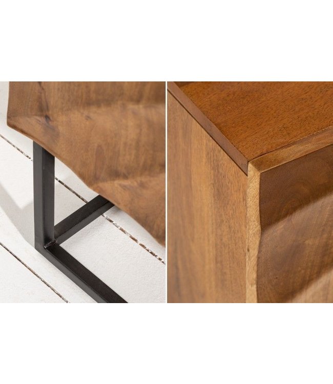 Invicta Interior Massief TV-lowboard SCORPION 160cm mangohout met gedetailleerd 3D-snijwerk - 40252