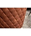Invicta Interior Draaibare design stoel EUPHORIA bruin fluweel met armleuning metalen frame zwart - 40262