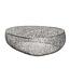Invicta Interior Filigraan design salontafel ABSTRACT BLAD 120cm zilver handgemaakt - 40284