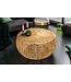 Invicta Interior Filigraan design salontafel ABSTRACT LEAF 80cm goud handgemaakt - 40285