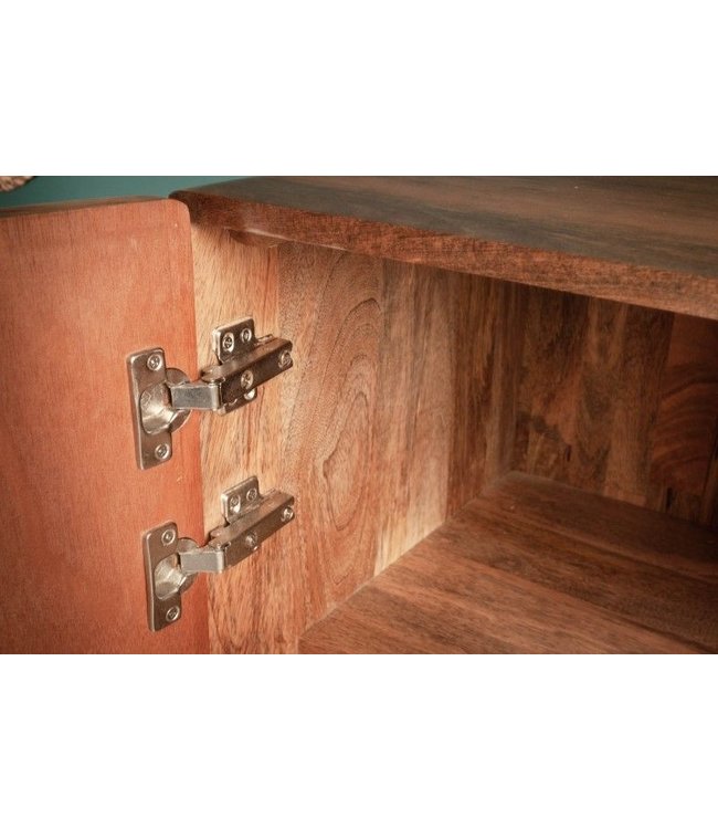 Invicta Interior Massief dressoir MARRAKESCH 120 cm mangohout met boho-stijl decoratie - 40301