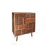 Invicta Interior Massief dressoir MARRAKESCH 120 cm mangohout met boho-stijl decoratie - 40301