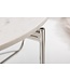 Invicta Interior Ronde salontafel NOBLE 65cm wit marmer afneembaar tafelblad opvouwbaar zilver metaal - 40361