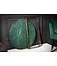 Invicta Interior Ronde salontafel NOBLE 65cm groen marmer afneembaar tafelblad opvouwbaar goud metaal - 40362