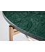 Invicta Interior Ronde salontafel NOBLE 65cm groen marmer afneembaar tafelblad opvouwbaar goud metaal - 40362