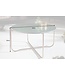 Invicta Interior Ronde salontafel NOBLE 65cm groen marmer afneembaar tafelblad opvouwbaar goud metaal - 40362