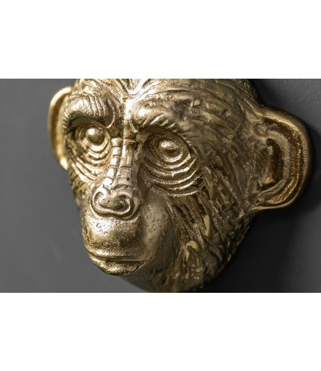 Invicta Interior Extravagante jashaak set van 3 THREE APES 25cm goud handgemaakt - 40388