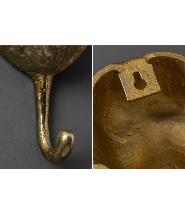 Invicta Interior Extravagante jashaak set van 3 THREE APES 25cm goud handgemaakt - 40388