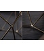Invicta Interior Design salontafel DIAMOND 70cm natuurlijk mangohout massief messing ijzeren frame - 40391
