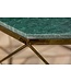 Invicta Interior Elegante salontafel DIAMOND 70cm groen messing met marmeren blad - 40392