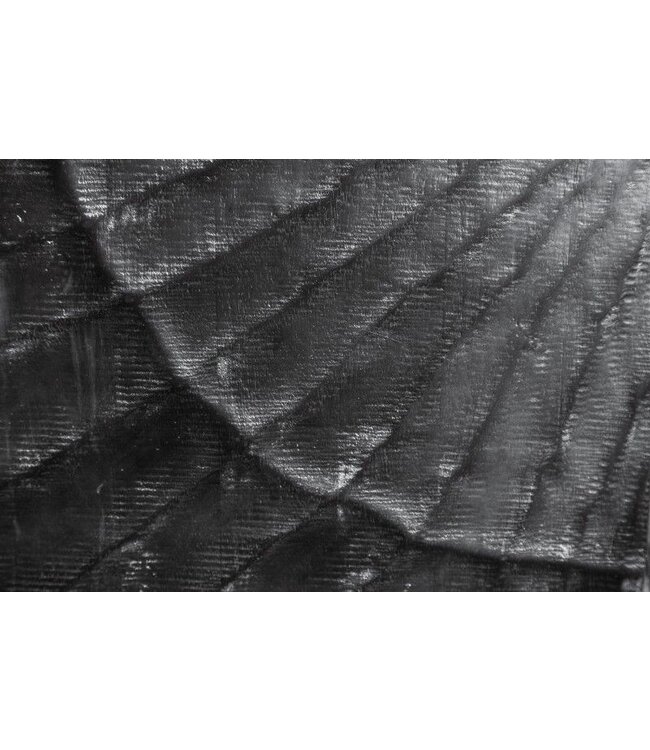 Invicta Interior Massief nachtkastje SCORPION 50 cm zwart mangohouten bijzettafeltje met 3D-houtsnijwerk - 40430