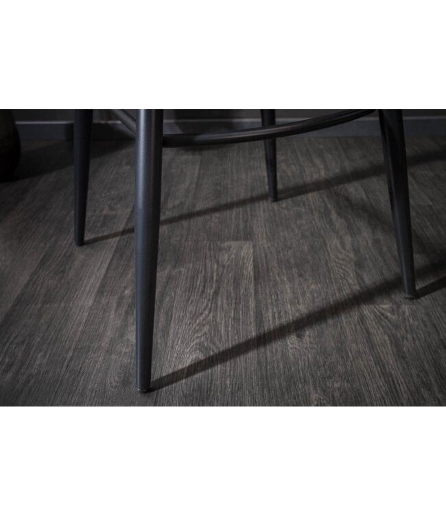 Invicta Interior Elegante barkruk TURIN zilvergrijs fluweel met decoratieve gewatteerde barstoel met armleuning - 40435