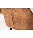 Invicta Interior Elegante barkruk TURIN vintage bruin met decoratieve gewatteerde barstoel met armleuning - 40439