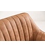 Invicta Interior Elegante barkruk TURIN vintage bruin met decoratieve gewatteerde barstoel met armleuning - 40439
