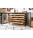 Invicta Interior industrieele wijnkast BODEGA 127cm gerecycleerd natuurlijk grenenhouten wijnrek voor 55 flessen - 40458