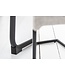 Invicta Interior Moderne sledestoel COMFORT vintage lichtgrijs met zwart metalen frame - 40462
