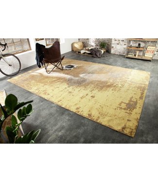 Invicta Interior Vintage katoenen tapijt MODERN ART XXL 350x240cm roestbruin gewassen used look - 40521