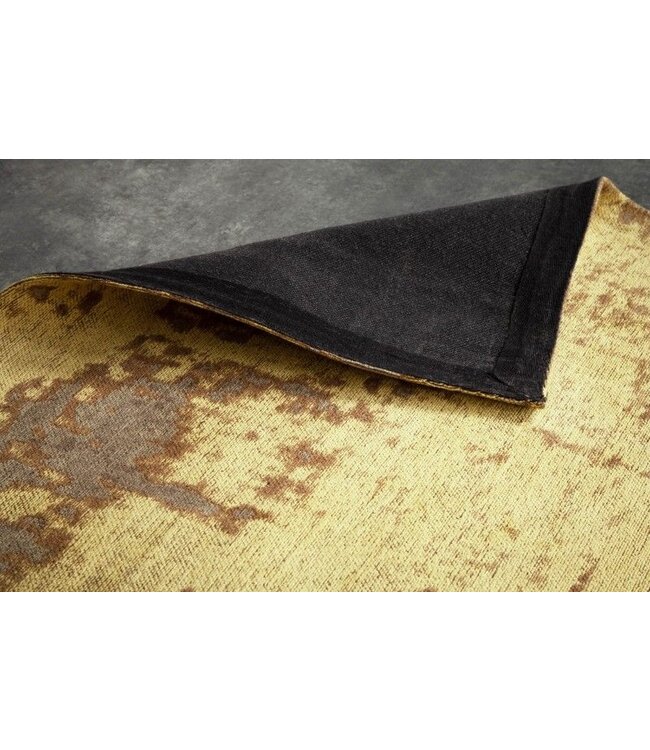 Invicta Interior Vintage katoenen tapijt MODERN ART XXL 350x240cm roestbruin gewassen used look - 40521