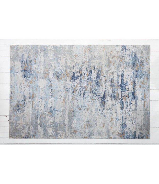 Invicta Interior Designtapijt ABSTRAKT XXL 350x240m grijsblauw katoen - 40523