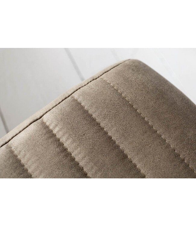 Invicta Interior industrieele sledestoel APPARTEMENT antiek taupe met metalen frame - 40552