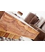 Invicta Interior Solide design salontafel BOLT 80cm Sheesham steenafwerking handgemaakt - 40587