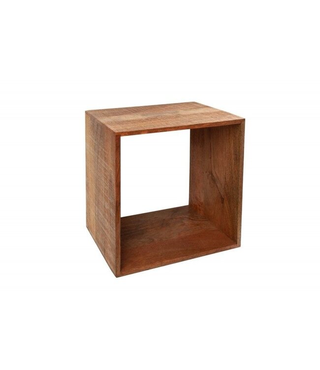 Invicta Interior Handgemaakte bijzettafel MAKASSAR 43cm mangohouten plank - 40597