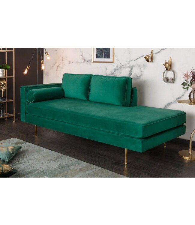 Invicta Interior Elegante reclamaire DIVA 196cm smaragdgroen met goud metaal - 40602
