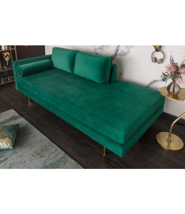 Invicta Interior Elegante reclamaire DIVA 196cm smaragdgroen met goud metaal - 40602