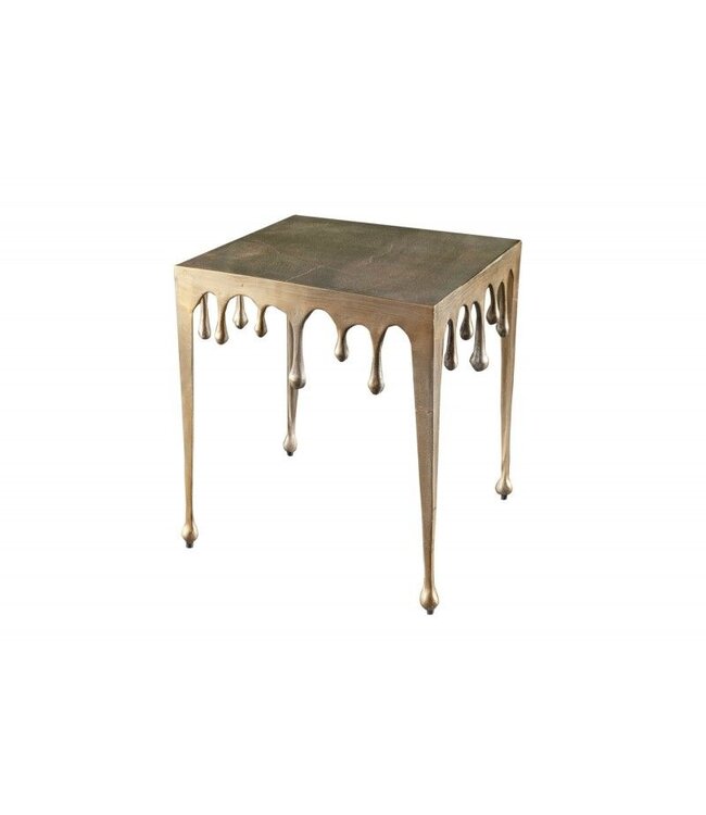 Invicta Interior Extravagante salontafel LIQUID LINE L 46cm goud druppelvormig design - 40638