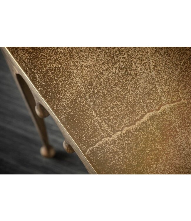 Invicta Interior Extravagante bijzettafel LIQUID LINE S 34cm goud druppelvormig design - 40639