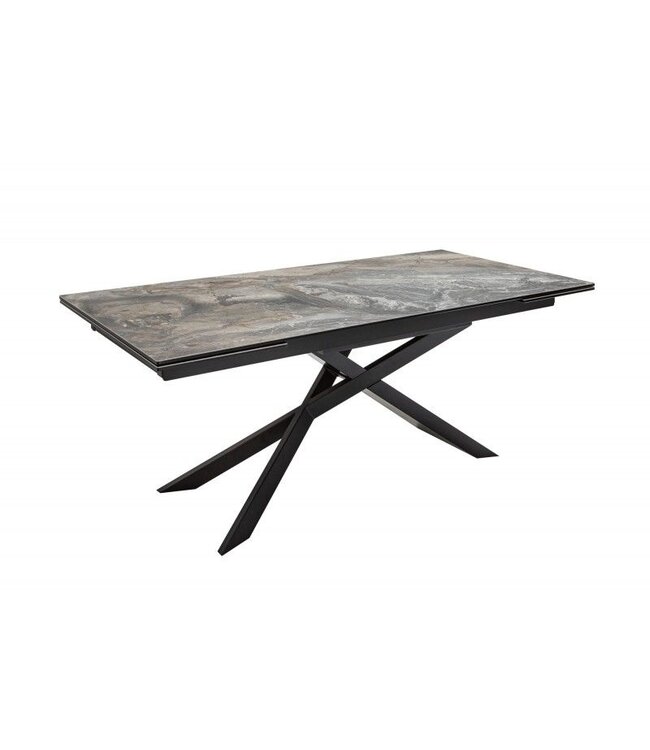 Invicta Interior Uitschuifbare eettafel EUPHORIA 180-220-260cm taupe antraciet keramiek gemaakt in Italie - 40644