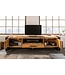 Invicta Interior Massief TV-lowboard THOR 200cm gerecycled grenenhout in industrieel design - 40684