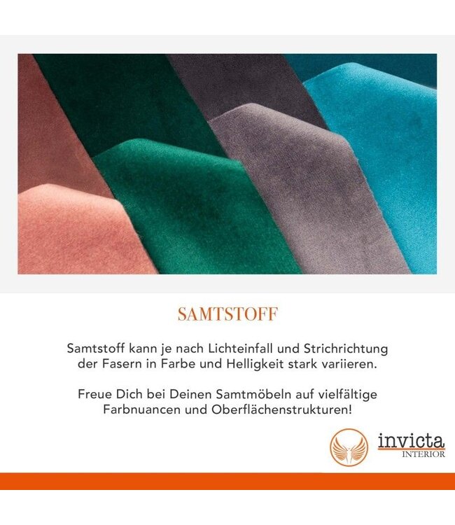 Invicta Interior Elegante kruk MODERN BAROQUE 50cm donkergroene fluwelen opbergmand - 40737