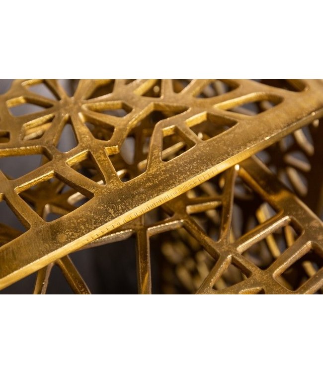 Invicta Interior Handgemaakte salontafel ABSTRACT 50cm set van 2 goud in Gap-design - 40899