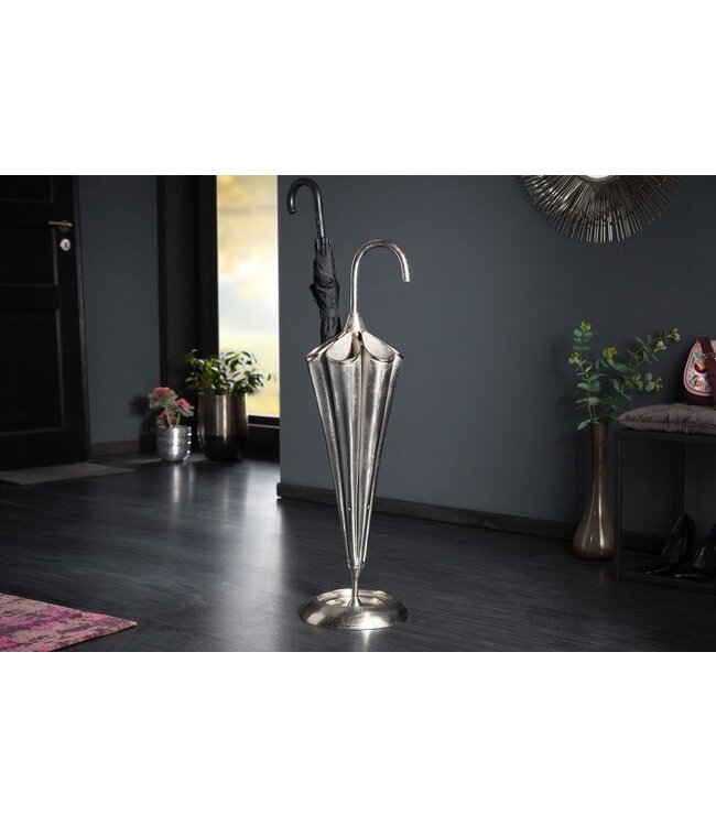 Invicta Interior Elegante paraplubak UMBRELLA 91cm zilver aluminium voor 6 parasols - 40907