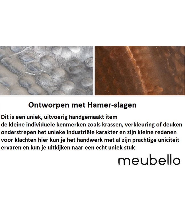 Invicta Interior Handgemaakte kommen set van 2 ORIENT zilveren bloempotten in gehamerd ontwerp - 40909