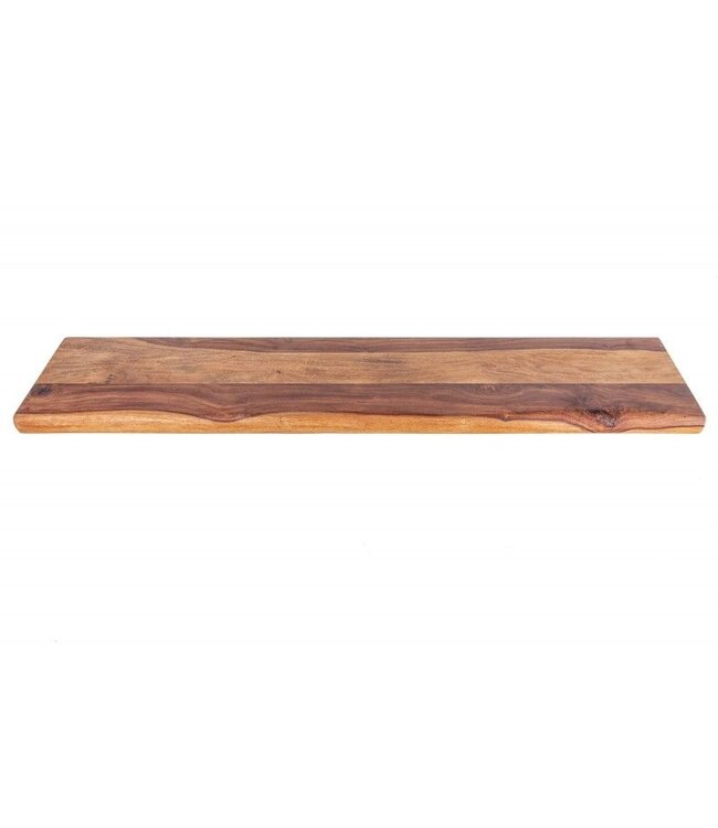 Invicta Interior Stevige wandplank MAMMUT 80cm Sheesham plank met boomrand - 40957