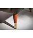 Invicta Interior Retro design fauteuil DON flesgroene veerkern gouden voetdoppen - 40984
