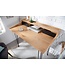 Invicta Interior Industrieel bureau STUDIO 110 cm laptoptafel in eikenlook met haarspeldpoten - 40985