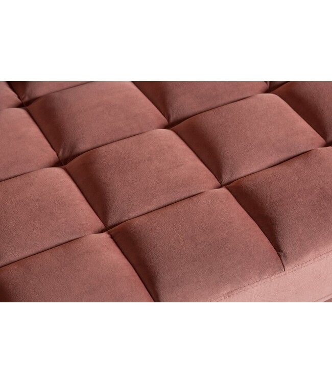 Invicta Interior Design 3-zits loungebank COSY VELVET 220cm oudroze fluwelen veerkern - 41071