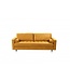 Invicta Interior Design 3-zits loungebank COSY VELVET 220cm mosterdgeel fluwelen veerkern - 41072