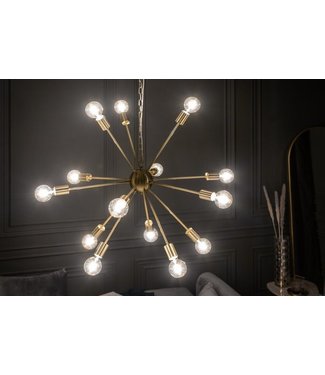 Invicta Interior Elegante hanglamp SPUTNIK 87cm goud met 14 lichtarmen - 41108